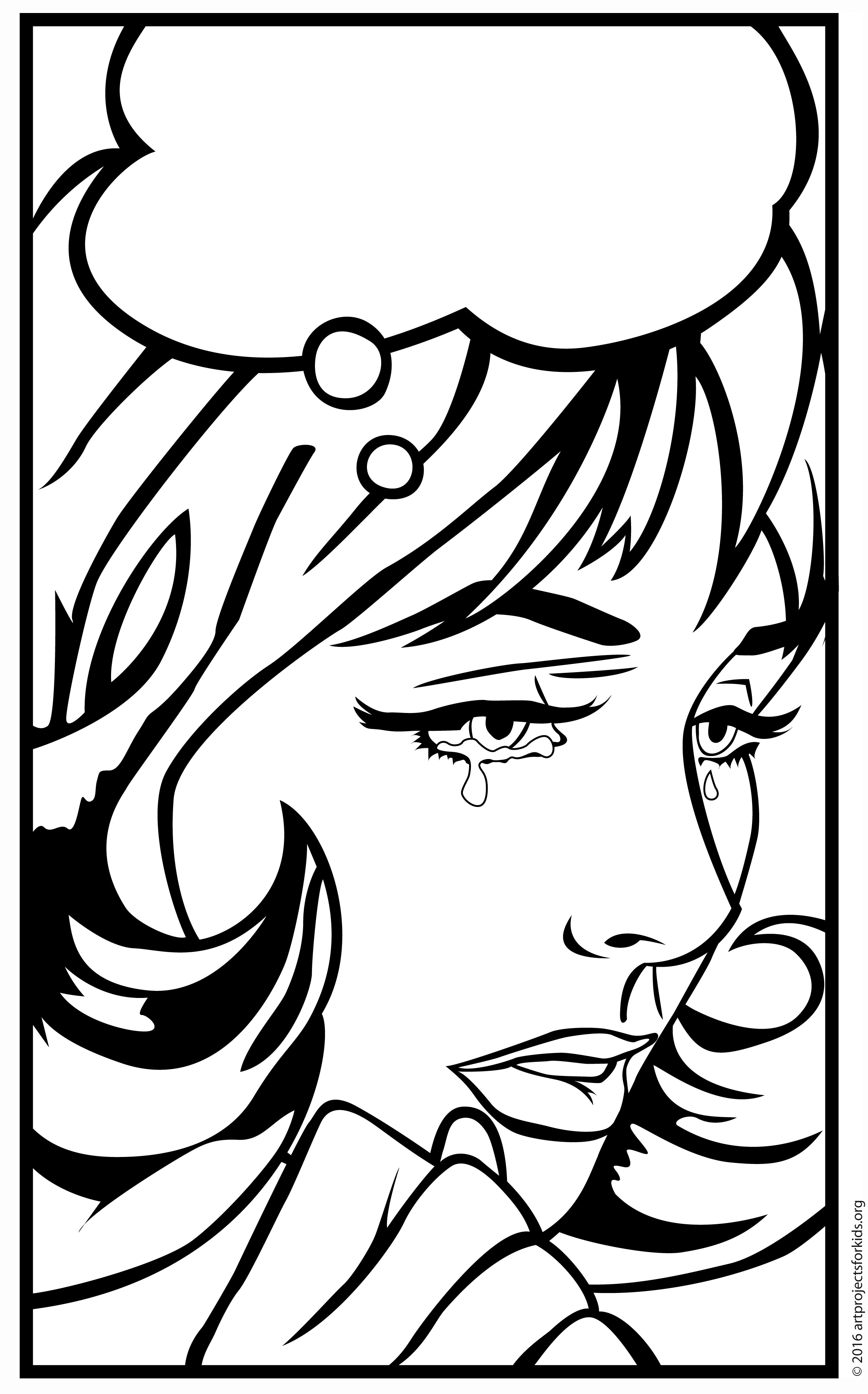 2337x3752 Pop Art Coloring Page