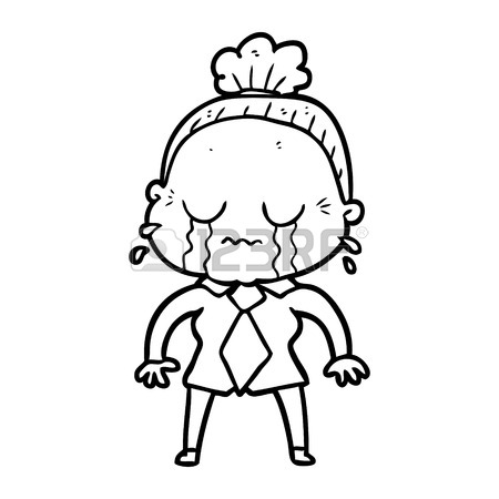 450x450 Cartoon Crying Old Lady Royalty Free Cliparts, Vectors, And Stock