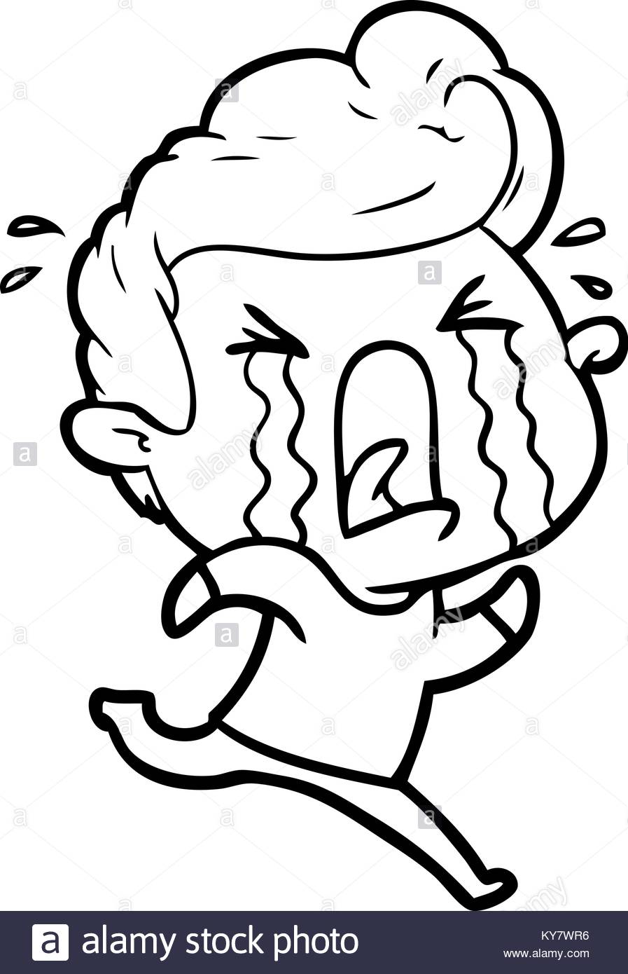 897x1390 Cartoon Crying Man Stock Vector Art Amp Illustration, Vector Image