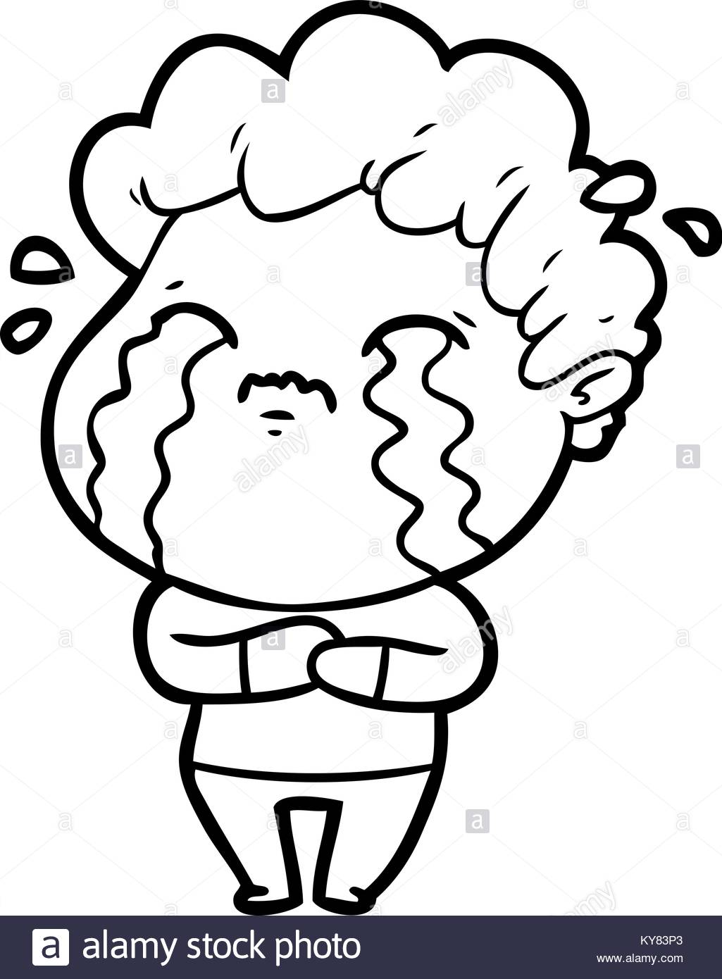 1025x1390 Cartoon Man Crying Stock Vector Art Amp Illustration, Vector Image