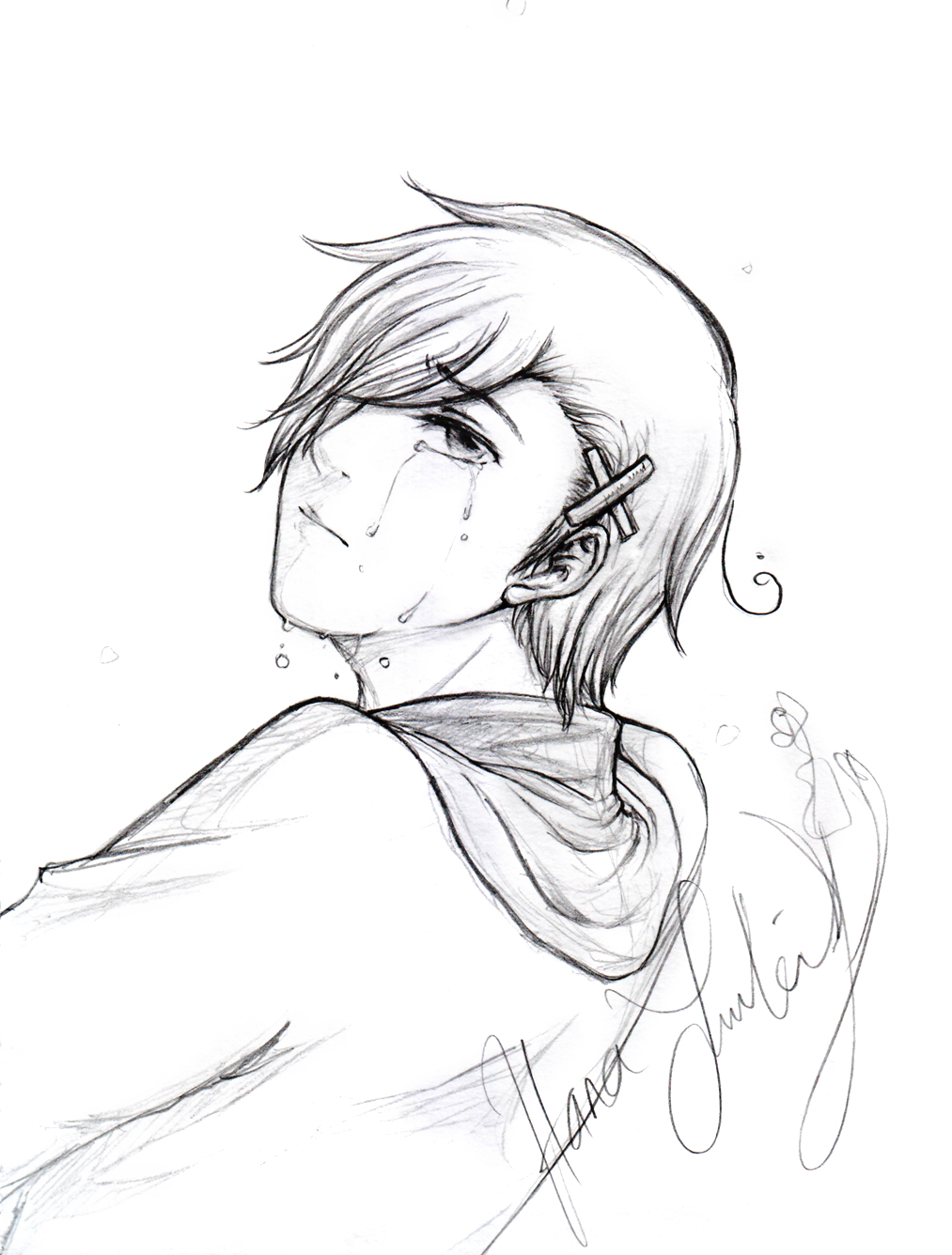 1013x1336 Drawings Of Crying Person How To Draw Cartoon Crying Person