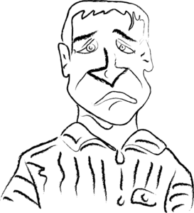 273x299 Sad Man Clip Art