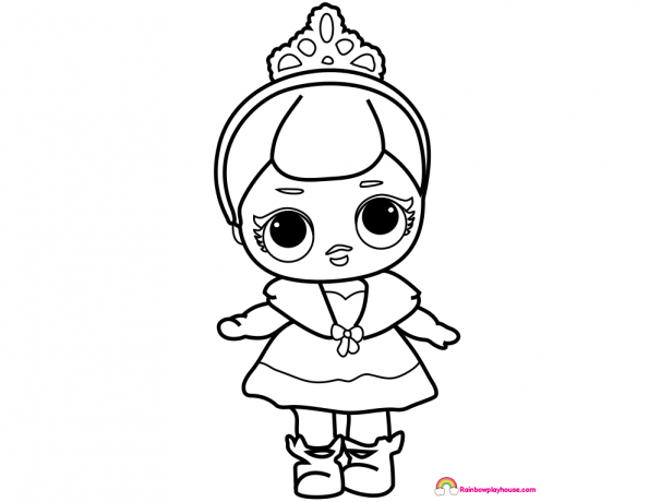 595x460 Lol Dolls Crystal Queen Coloring Page