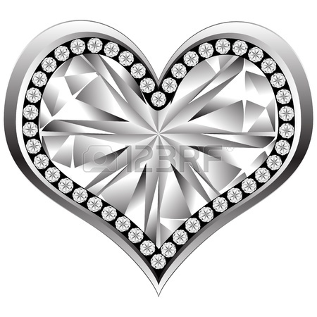 450x450 Crystal Heart Royalty Free Cliparts, Vectors, And Stock
