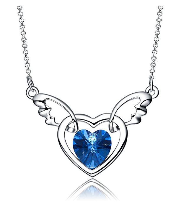 596x702 Neemoda Angel Heart Luxury Angel Wings Crystal Heart Pendant