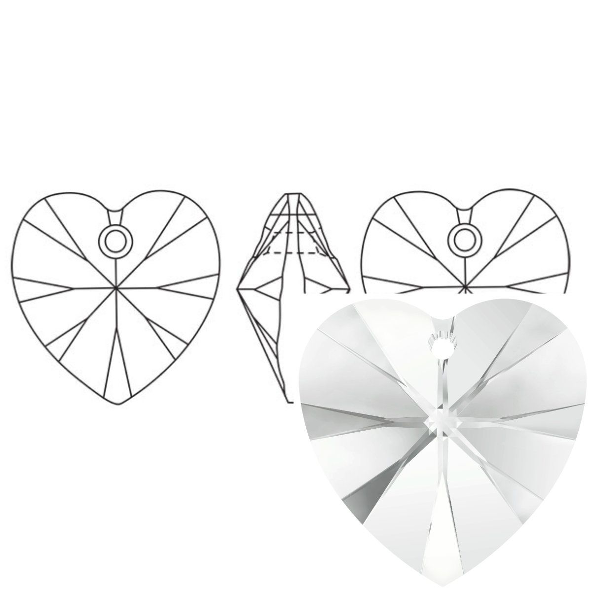 1200x1200 4 Crystal 10mm Swarovski 6228 Heart Pendant