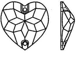 262x262 Swarovski Crystal Heart Earrings