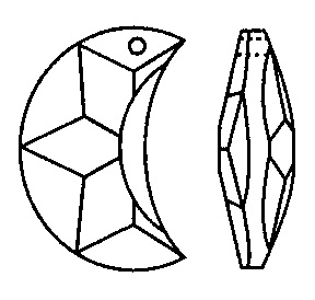 288x274 Moon Hanging Window Crystal