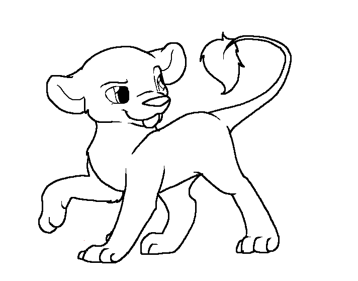 712x558 Lion Cub Base. By Puppynubs