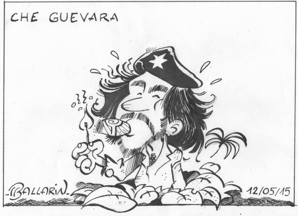 980x710 Cuba, Caricature De Che Guevara Mes Illustrations Humoristiques