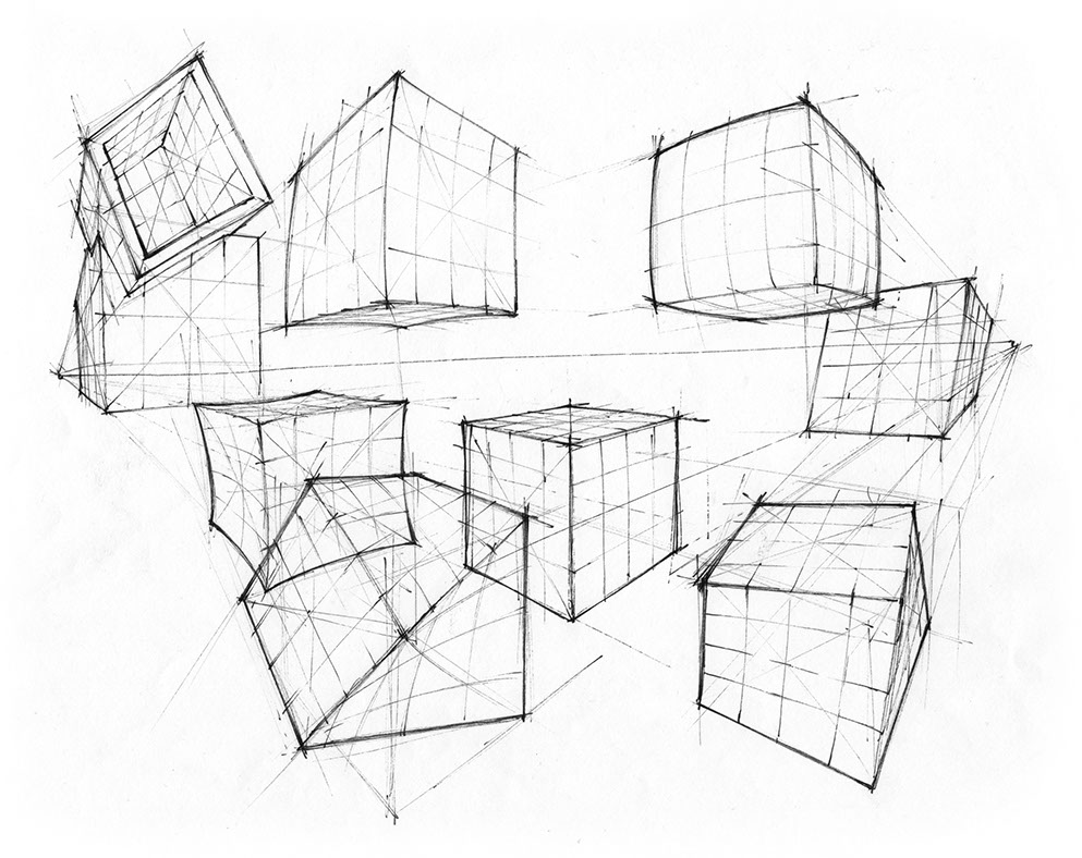 Cube Shadow Drawing at GetDrawings | Free download