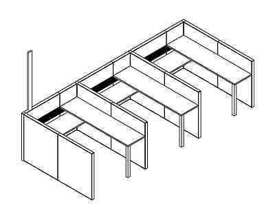 400x308 Matrix Modern Collaborative Office Modular Workstationdesktable