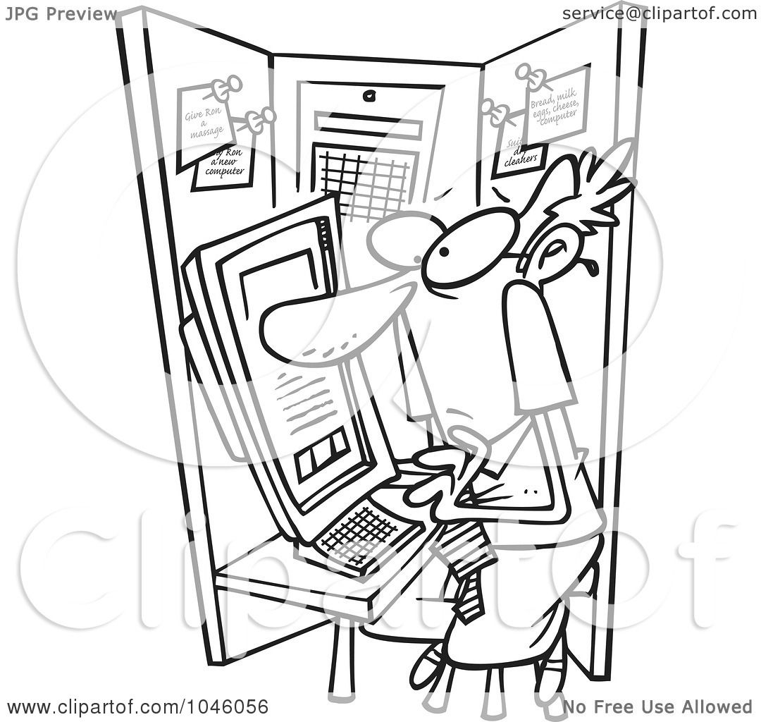 1080x1024 Royalty Free (Rf) Clip Art Illustration Of A Cartoon Black