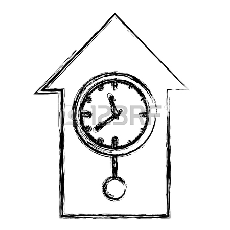 450x450 Cuckoo Clock Fall Of The Wall And Shatters Royalty Free Cliparts