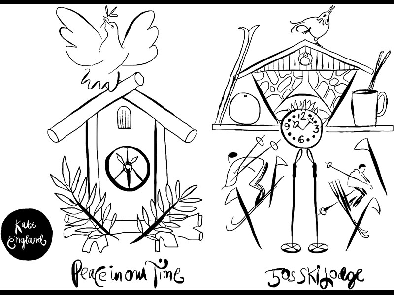 800x600 Cuckoo Clock Sketches 2 By Kate England