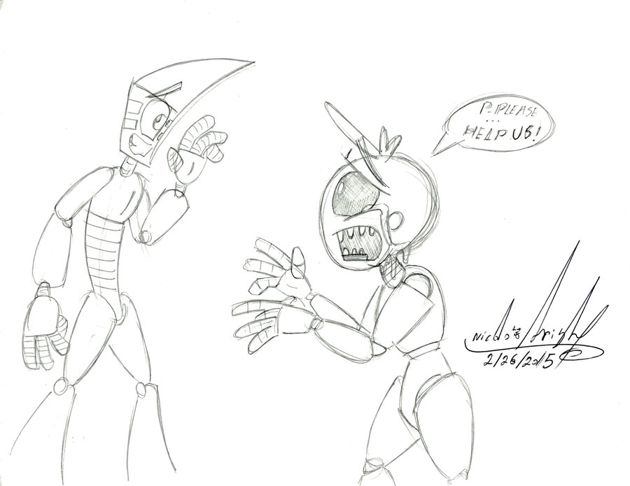 900x695 Cuckoo Clock Encounters Chica Sketch By Comic Graffiti