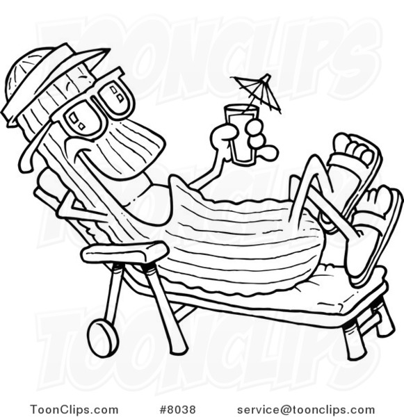 581x600 Cartoon Blacknd White Line Drawing Of Cool Cucumber In