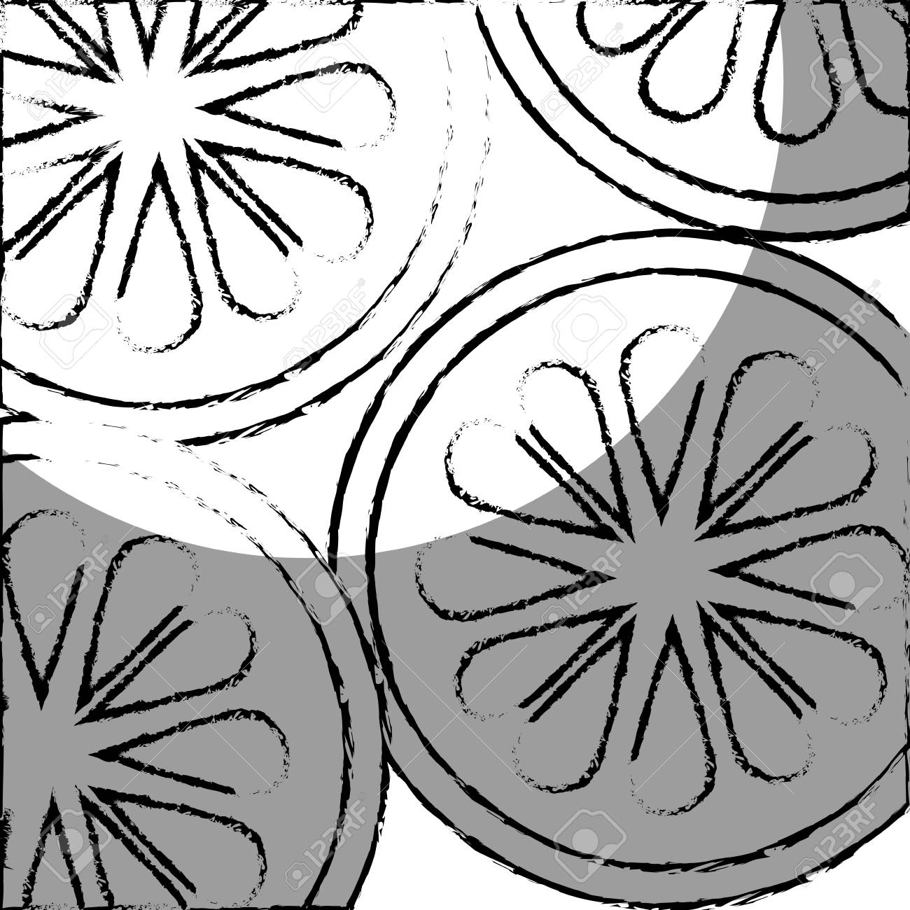 1300x1300 Cucumber Slice Pattern Isolated Icon Vector Illustration Design