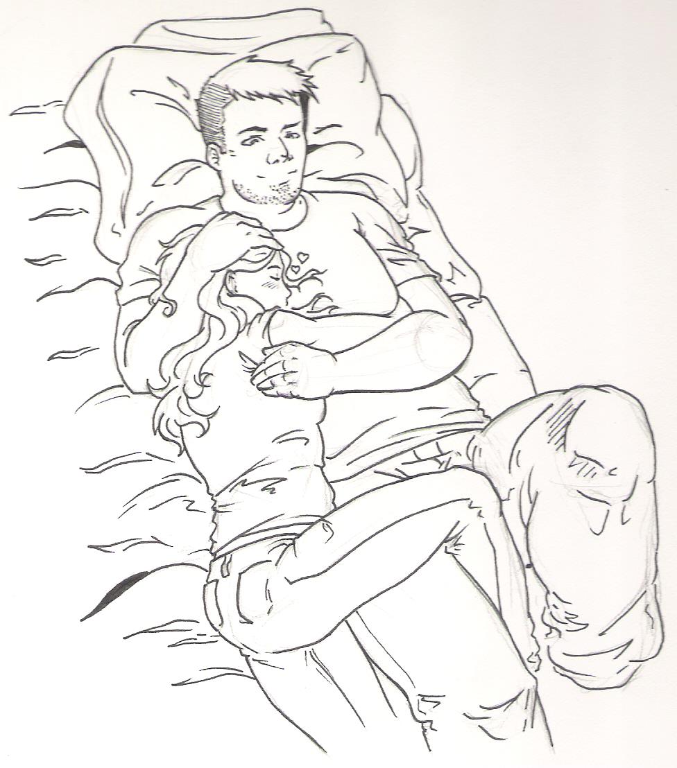 976x1108 Ab Cuddling Doodle By Empty Brooke