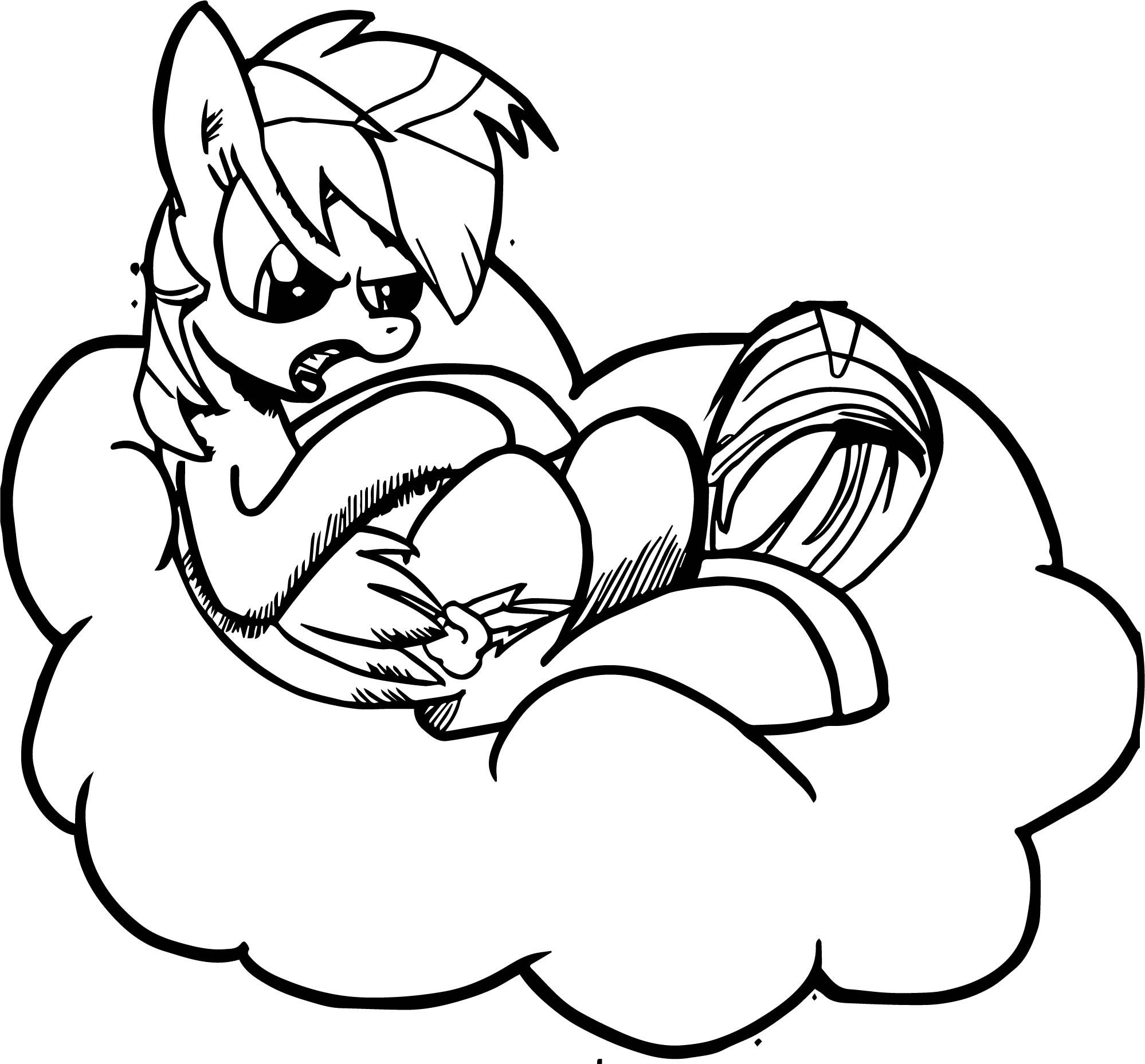 1998x1857 Cumulus Cloud Coloring Page Free Draw To Color
