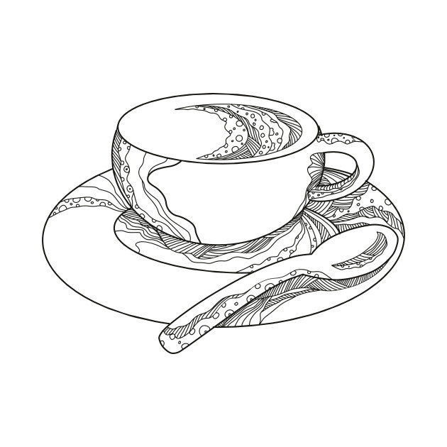 630x630 Cup Of Coffee Doodle