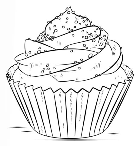 462x480 Cupcake Coloring Page Free Printable Coloring Pages