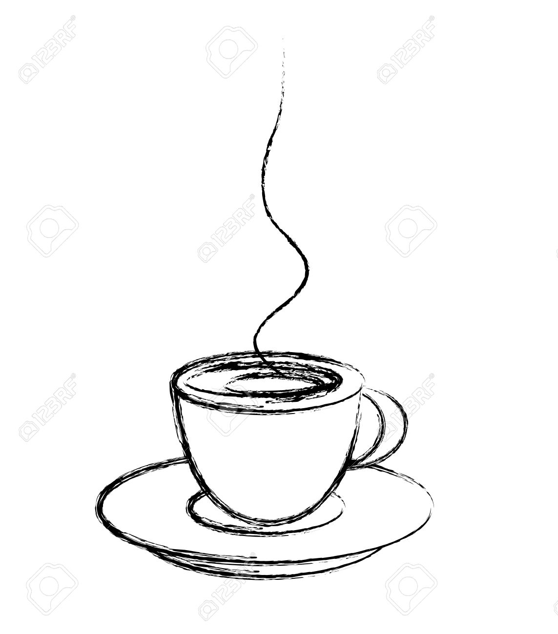 1143x1300 Cup Of Coffee Drawing Stylized Cup Of Coffee, Drawing Style