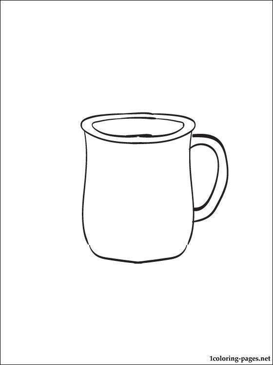 560x750 Cup Coloring Pages