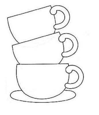 345x400 Image Result For Coffee Cups Line Art Drawings For Paintings