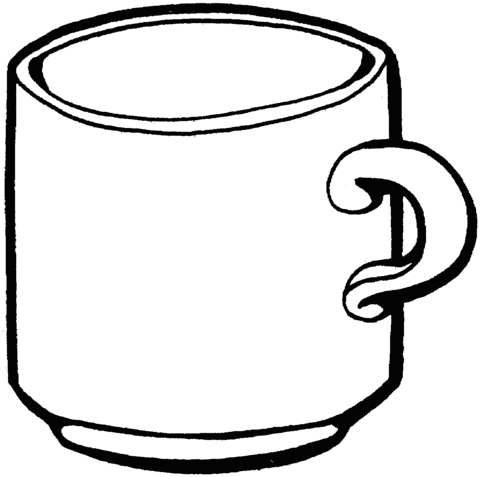 480x477 Tea Cup Coloring Page Free Printable Coloring Pages