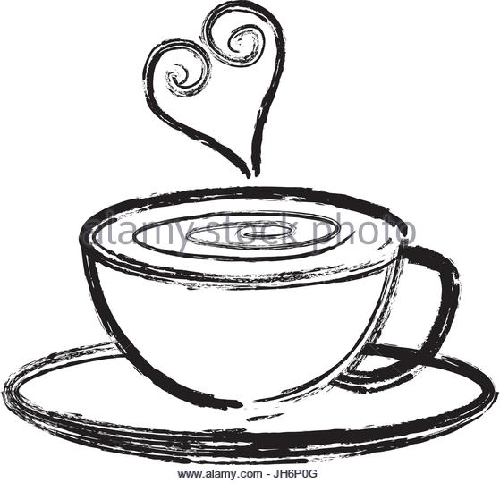 559x540 Drawing On Latte Art Coffee Cup Stock Photos Amp Drawing On Latte