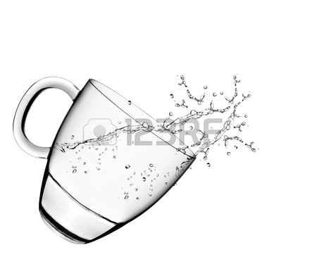 450x375 A Glass Of Water And Water Splahes On White Background Stock Photo