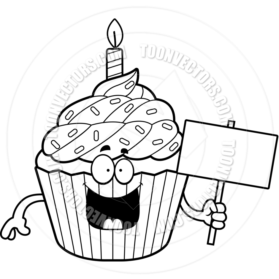 940x940 Cupcake Cartoon Drawing Cupcake Line Art Pictures To Pin