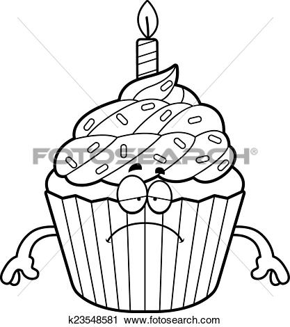 417x470 Cupcake Clipart Sad