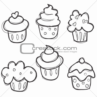 340x340 Cupcake Drawings For The Sprinkles Piece Diff Ones In Diff Colors