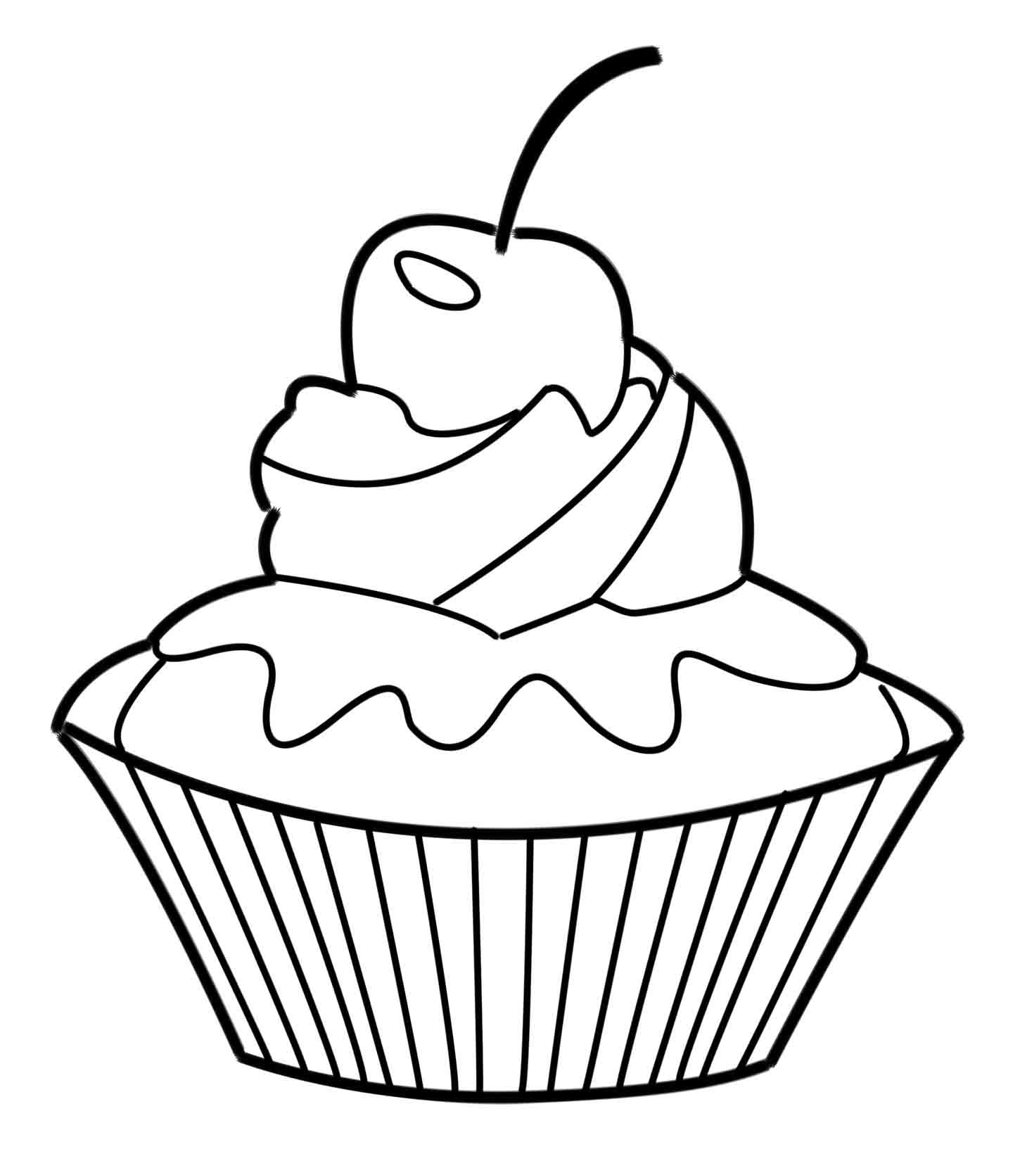 1450x1667 Fresh Cupcake Coloring Pages Advance