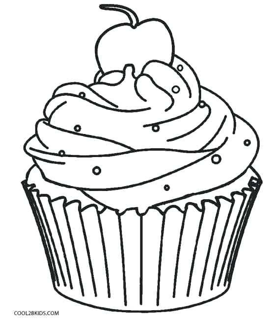 564x654 This Is Cupcake Coloring Pages Images Birthday Cupcake Coloring