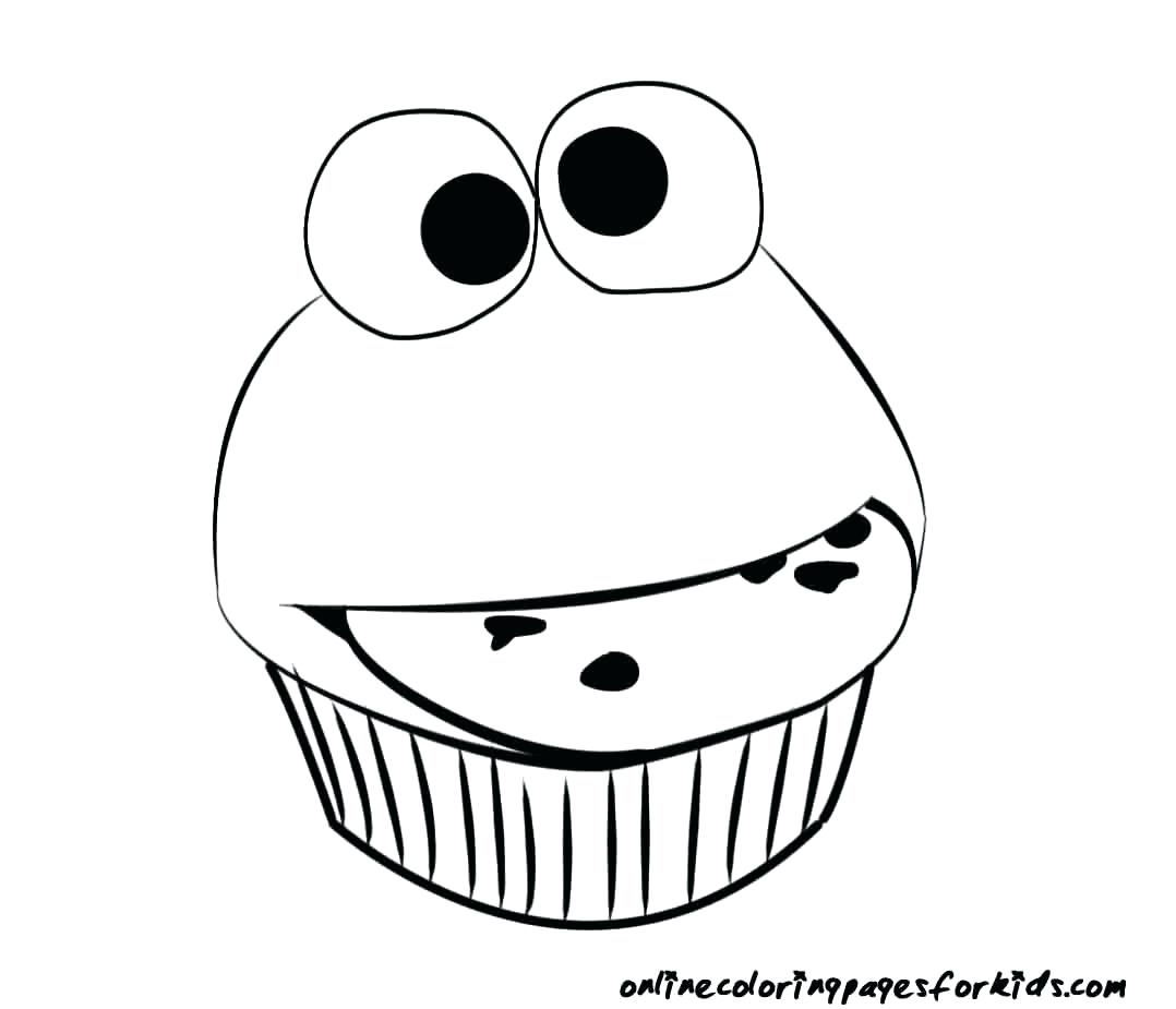 1078x925 Coloring Cupcakes Coloring Pages Drawn Cupcake Page 7 Free