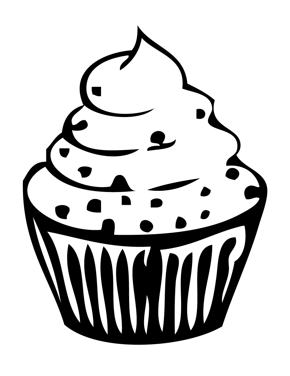950x1230 Best Cupcake Outline