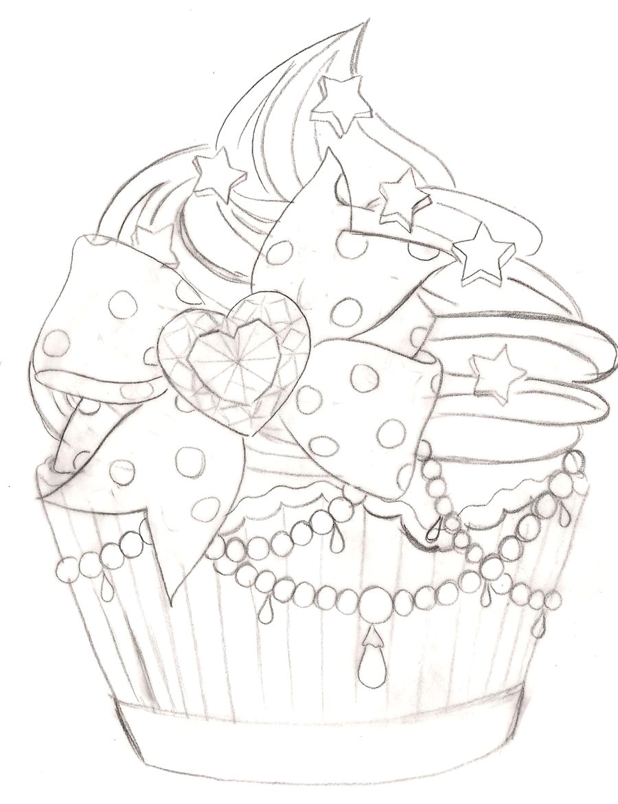 900x1171 Cupcake Tattoo 2 By ~metacharis On .i Dont Know Why But