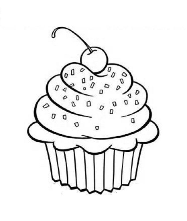 650x768 Download Cupcake Coloring Pages