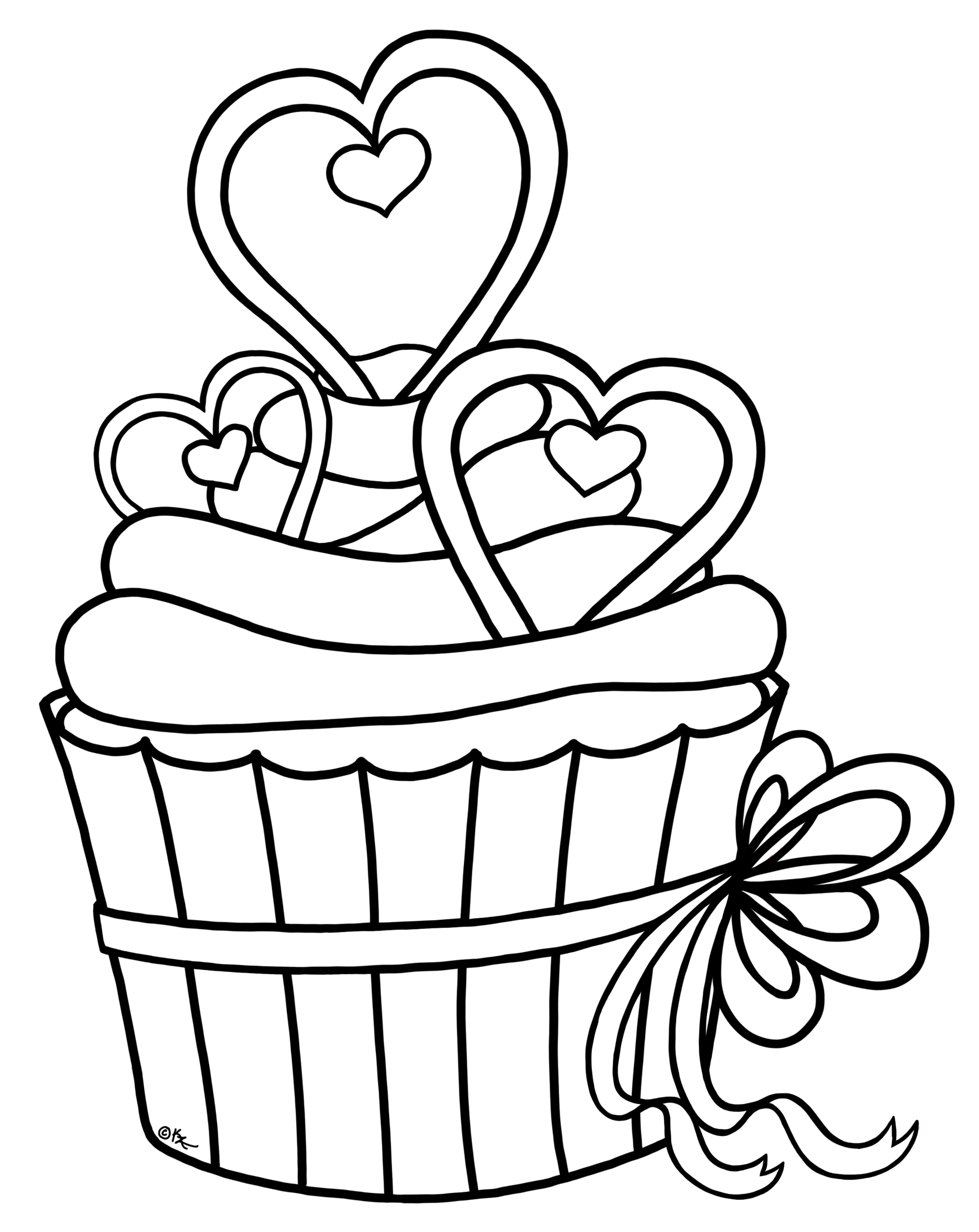 2077x2614 Valentine Cupcake Freebie