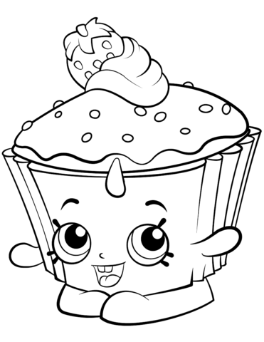371x480 Cupcake Chic Shopkin Coloring Page Free Printable Coloring Pages