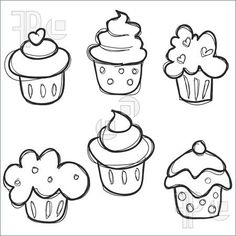 236x236 Cute Cupcake Doodles
