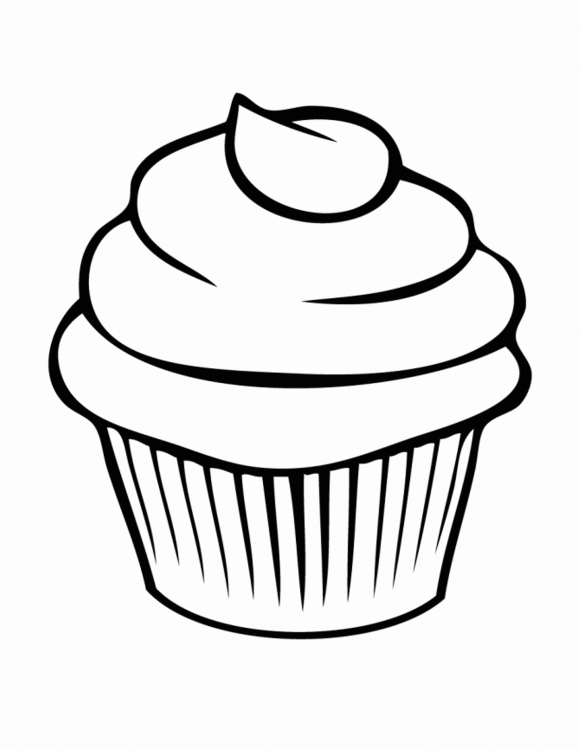 580x750 Cupcake Black And White Cupcake Drawings And Cupcakes Clipart