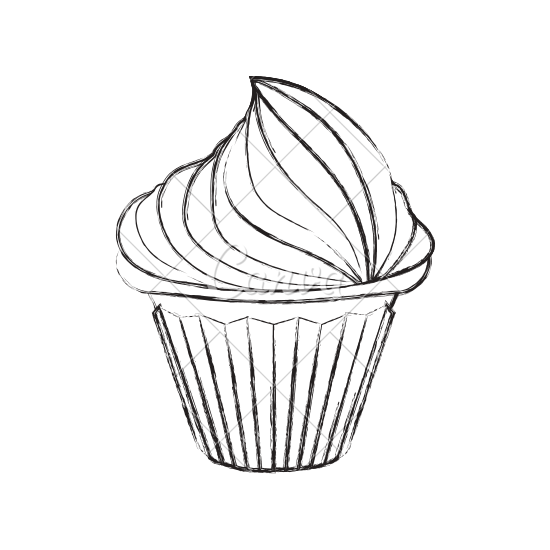 550x550 Delicious Cupcake Sketch