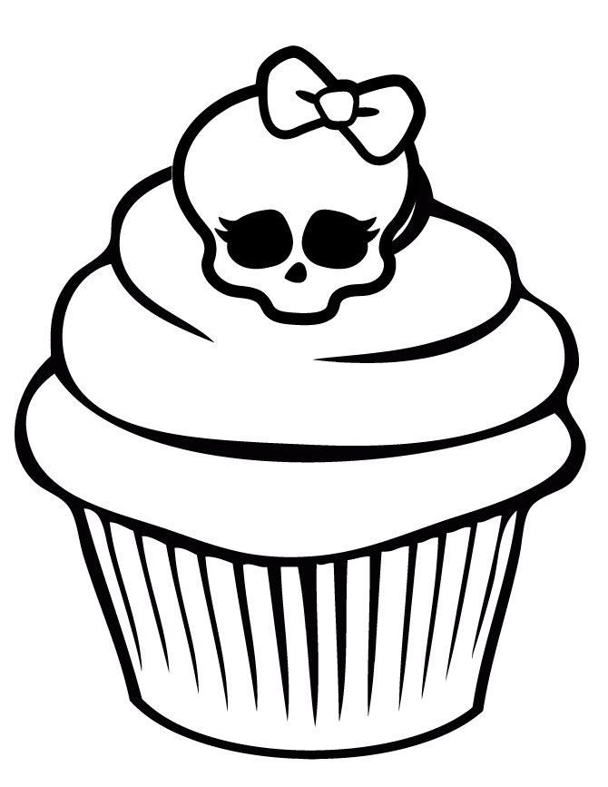 670x867 Drawn Cupcake Monster