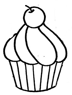 244x320 Line Drawings Of Cupcakes