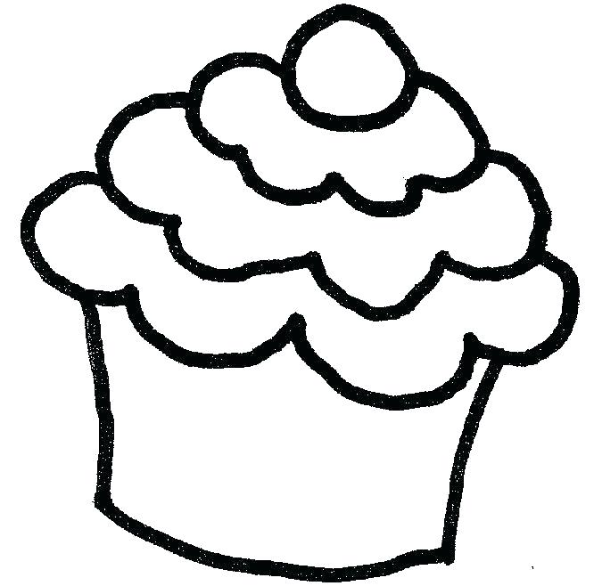 666x658 Cupcake Template To Color Original Sweet Cupcakes Drawn By Color