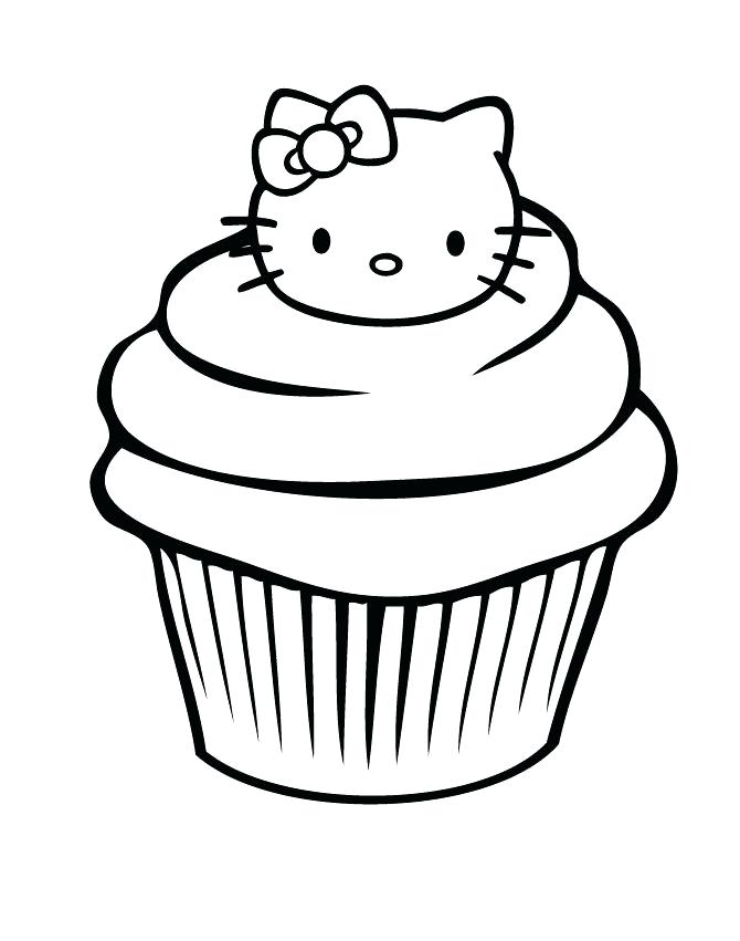 670x851 Entertaining Coloring Pages Of Cupcakes Online Drawing Printable